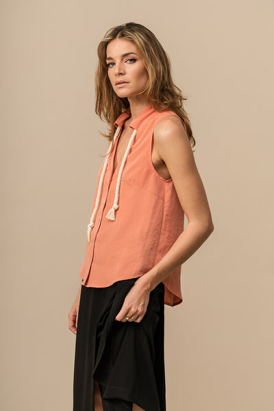 BOW Shirt Coral