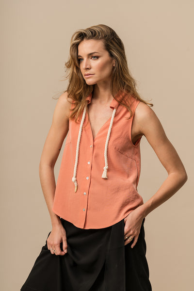 BOW Shirt Coral