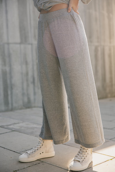 Knit trousers grey