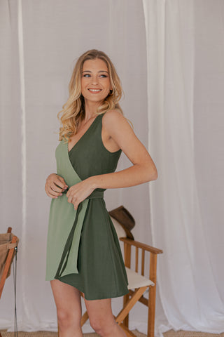 Elora Dress Green