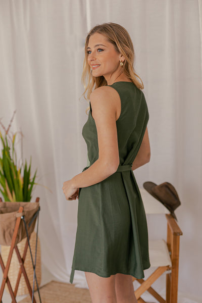 Elora Dress Green