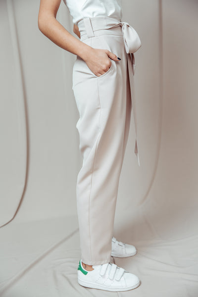 Round Trousers beige